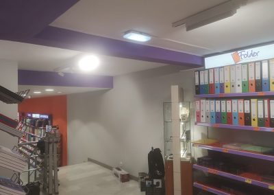 Instalación eléctrica para tienda Folder (papelería) en Oviedo